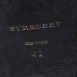 Pre Owned Burberry Black Brogue Leather Rayford Derby Size 43