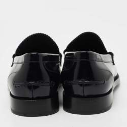 Burberry Two Tone Leather Bedmoore Fringe Loafers Size 44