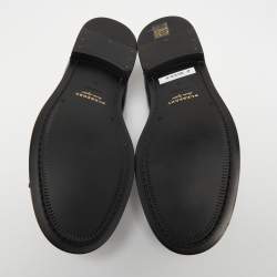 مملوكة مسبقًا Burberry Two Tone Leather Bedmoore Fringe Loafers Size 45