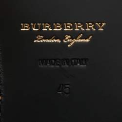 مملوكة مسبقًا Burberry Two Tone Leather Bedmoore Fringe Loafers Size 45