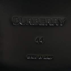 Burberry Black Leather and Vintage Check Brogue Derby Size 44
