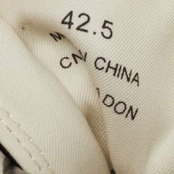 Pre Owned Burberry Tricolor Leather Larkhall High Top Sneakers Size 42.5