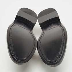 Pre Owned Burberry Black Brogue Leather Lace Up Derby Size 43