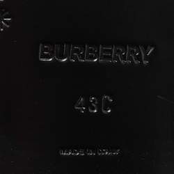 Pre Owned Burberry Black Brogue Leather Lace Up Derby Size 43