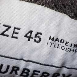 Pre Owned Burberry Blue Suede and Leather Ramsey Low Top Sneakers Size 45