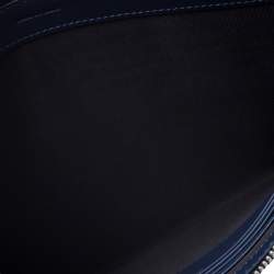 Pre Owned Burberry Blue Leather Document Holder