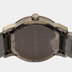 Burberry Grey Ion Plated Stainless Steel The City BU9007 Men's Wristwatch 38 mm