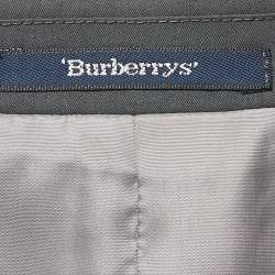 Burberry Prorsum Dark Grey Gabardine Single Breasted Blazer XXXL