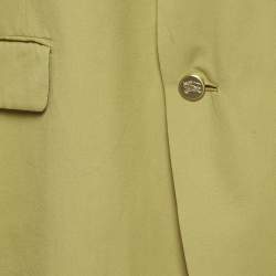 Pre Owned Burberry Prorsum Green Wool Single Breasted Blazer 3XL