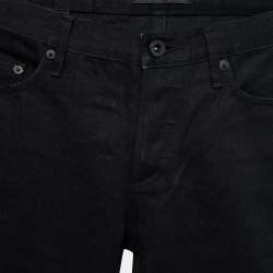 Pre Owned Burberry Prorsum Black Denim Jeans M Waist 32"