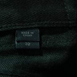 Pre Owned Burberry Prorsum Black Denim Jeans M Waist 32"