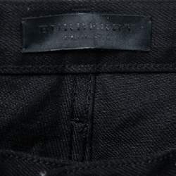 Pre Owned Burberry Prorsum Black Denim Jeans M Waist 32"