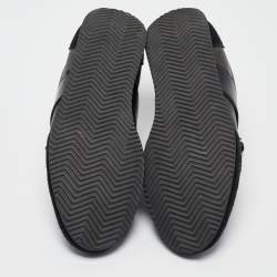 Burberry Prorsum Black Suede And Leather Slip On Sneakers Size 42