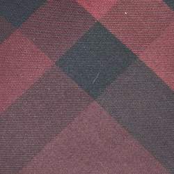 Pre Owned Burberry Burgundy House Checked Silk Slim Tie