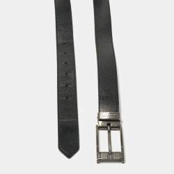Burberry Black Glossy Leather Buckle Belt 120CM