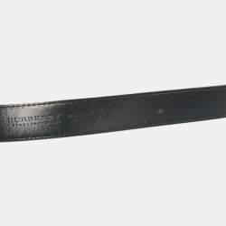 Burberry Black Glossy Leather Buckle Belt 120CM