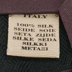 Burberry Burgundy Nova Check Silk Skinny Tie