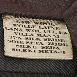 Burberry Burgundy Checks Wool & Silk Tie 