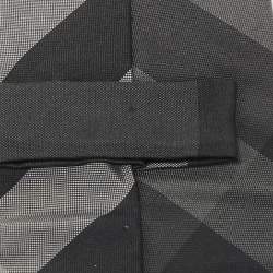 Burberry Grey Novacheck Silk Tie 