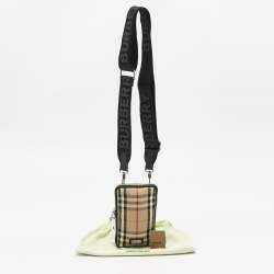Pre Owned Burberry Beige Vintage Check Canvas Phone Case