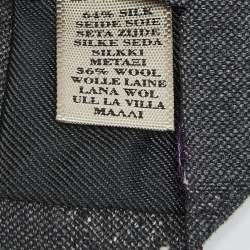 مملوكة مسبقًا ربطة عنق بربري جكار رمادي بخطوط قطرية