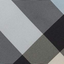 Pre Owned Burberry Blue Manston Check Silk Tie