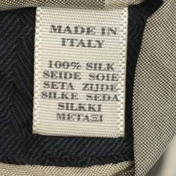 Pre Owned Burberry Beige/Black Nova Check Silk Tie