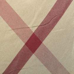 Pre Owned Burberry Beige/Black Nova Check Silk Tie