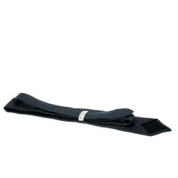 Burberry London Blue Triangle and Dot Pattern Silk Jacquard Tie