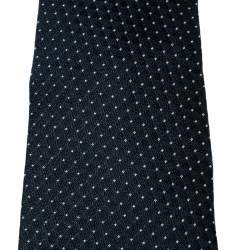 Burberry London Blue Triangle and Dot Pattern Silk Jacquard Tie