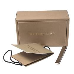 Pre Owned Burberry Silver Tone Mother of Pearl Inlay Tie Bar