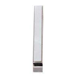 Pre Owned Burberry Silver Tone Mother of Pearl Inlay Tie Bar