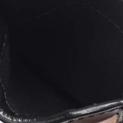 Burberry Balck/Beige House Check Canvas and Leather Phone Pouch