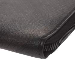 Burberry Brown Smoked Check Coated Canvas and Leather Tablet iPad 2 Case   