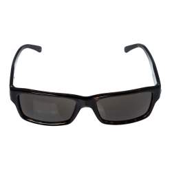 Pre Owned Burberry Dark Havana/ Brown B 4006 Rectangular Sunglasses