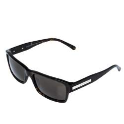 Pre Owned Burberry Dark Havana/ Brown B 4006 Rectangular Sunglasses