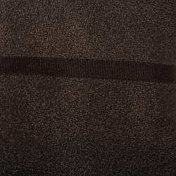 Burberry Metallic Ombre Brown Stripe Silk Tie