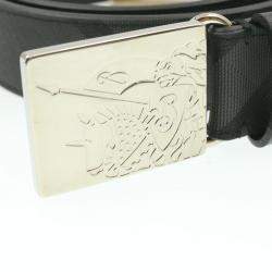 Burberry Black PVC Leather Belt