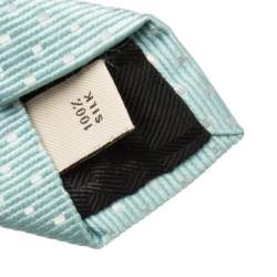 Pre Owned Burberry Pale Blue Jacquard Silk Tie