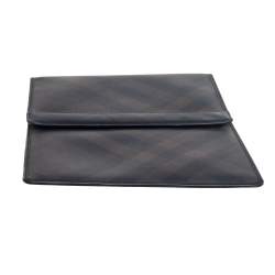 Burberry Dark Brown/Black Smoke Check PVC iPad Cover