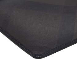Burberry Dark Brown/Black Smoke Check PVC iPad Cover