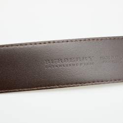 Burberry Beige Haymarket Check Coated Canvas Belt 105 CM