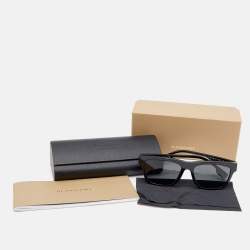Pre Owned Burberry Black / Grey 4293 Wayfarer Sunglasses