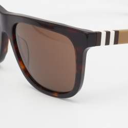 Burberry Brown Tortoiseshell/Brown B4201 Square Sunglasses