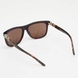 Burberry Brown Tortoiseshell/Brown B4201 Square Sunglasses