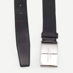 Burberry Black Leather Waist Belt 110 CM