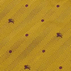 Pre Owned Burberry  Yellow & Purple Logo Embroidered Jacquard Classic Tie
