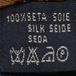 مملوكة مسبقًا Burberry Brown Diagonal Striped Silk Traditional Tie