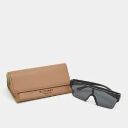 Burberry Matte Black Shield Sunglasses