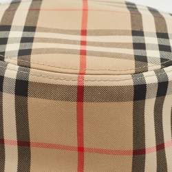 Burberry Beige Vintage Check Cotton Bucket Hat S